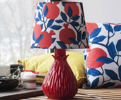 Керамическая глазурованная ночная лампа для прикроватного столика