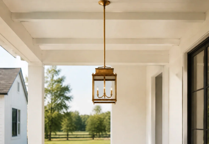 Industrial Loft Style Linen Shade Outdoor Lantern Ideas for Modern Spaces