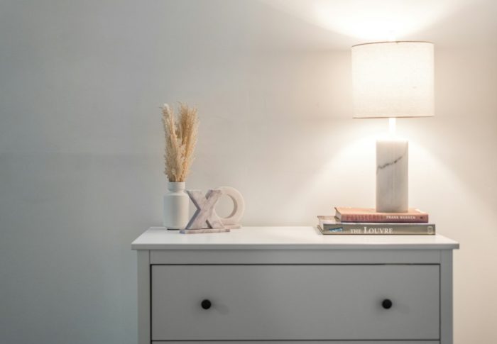Elegant Alabaster Desk Lamp in Mid Century Modern Style for Your Home