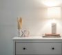 Elegant Alabaster Desk Lamp in Mid Century Modern Style for Your Home
